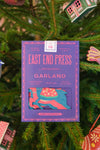 garland - recycled cotton paper - bright reindeer by east end press