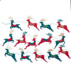 garland - recycled cotton paper - bright reindeer by east end press