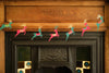 garland - recycled cotton paper - bright reindeer by east end press