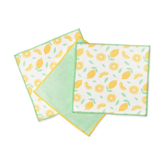 cloth set - microfiber all-purpose - citrus print by full circle home