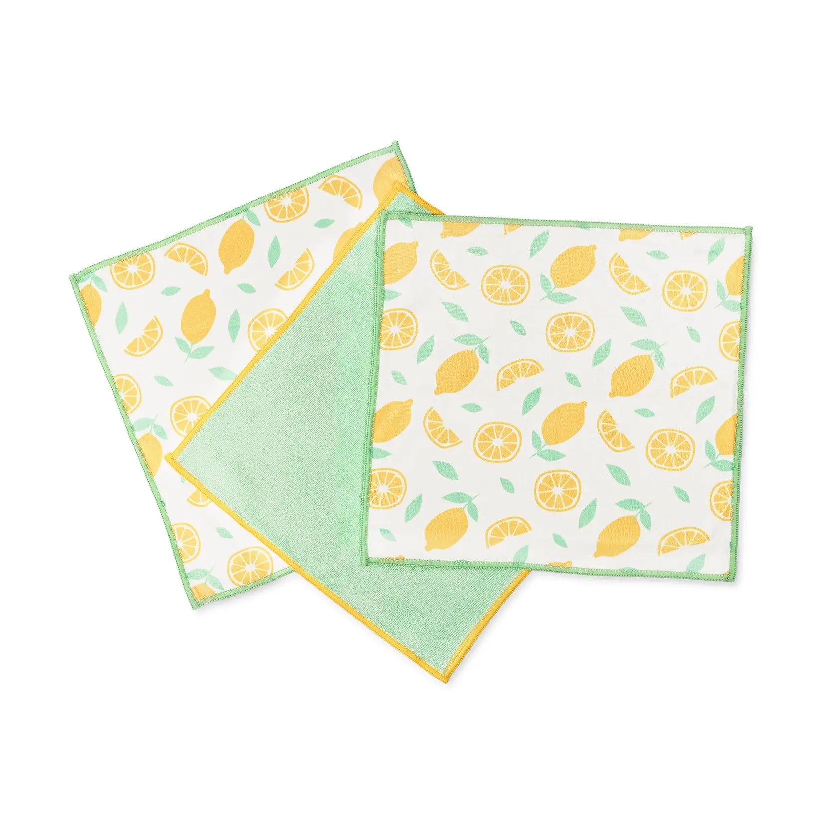 cloth set - microfiber all-purpose - citrus print by full circle home