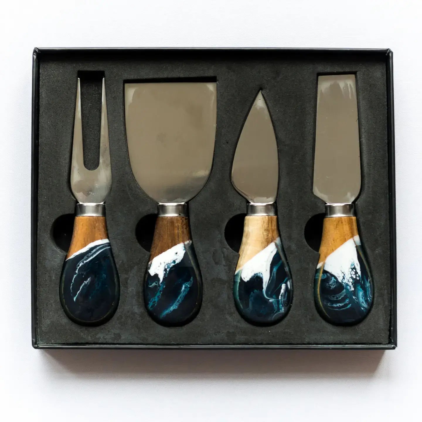 cheese knife set - resin coated by lynn & liana serveware