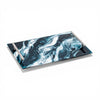 serving tray - handled - acrylic + resin - navy white metallic by lynn & liana serveware