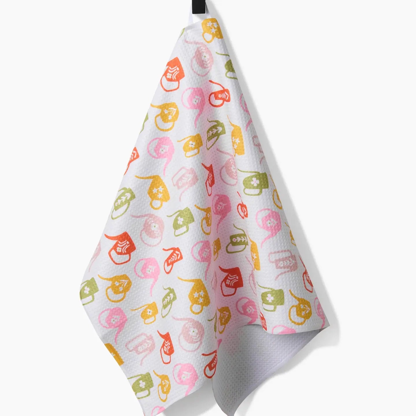 tea towel - microfiber - retro watering cans by geometry house