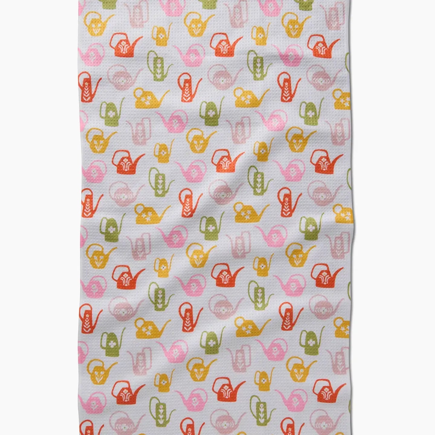 tea towel - microfiber - retro watering cans by geometry house