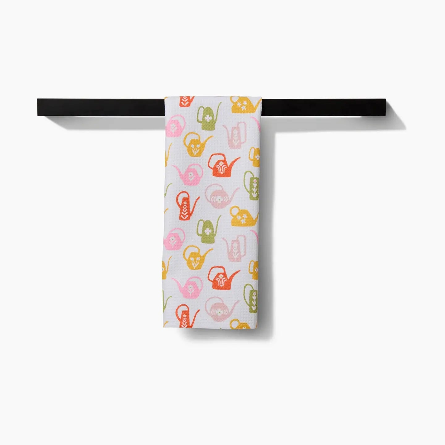 tea towel - microfiber - retro watering cans by geometry house