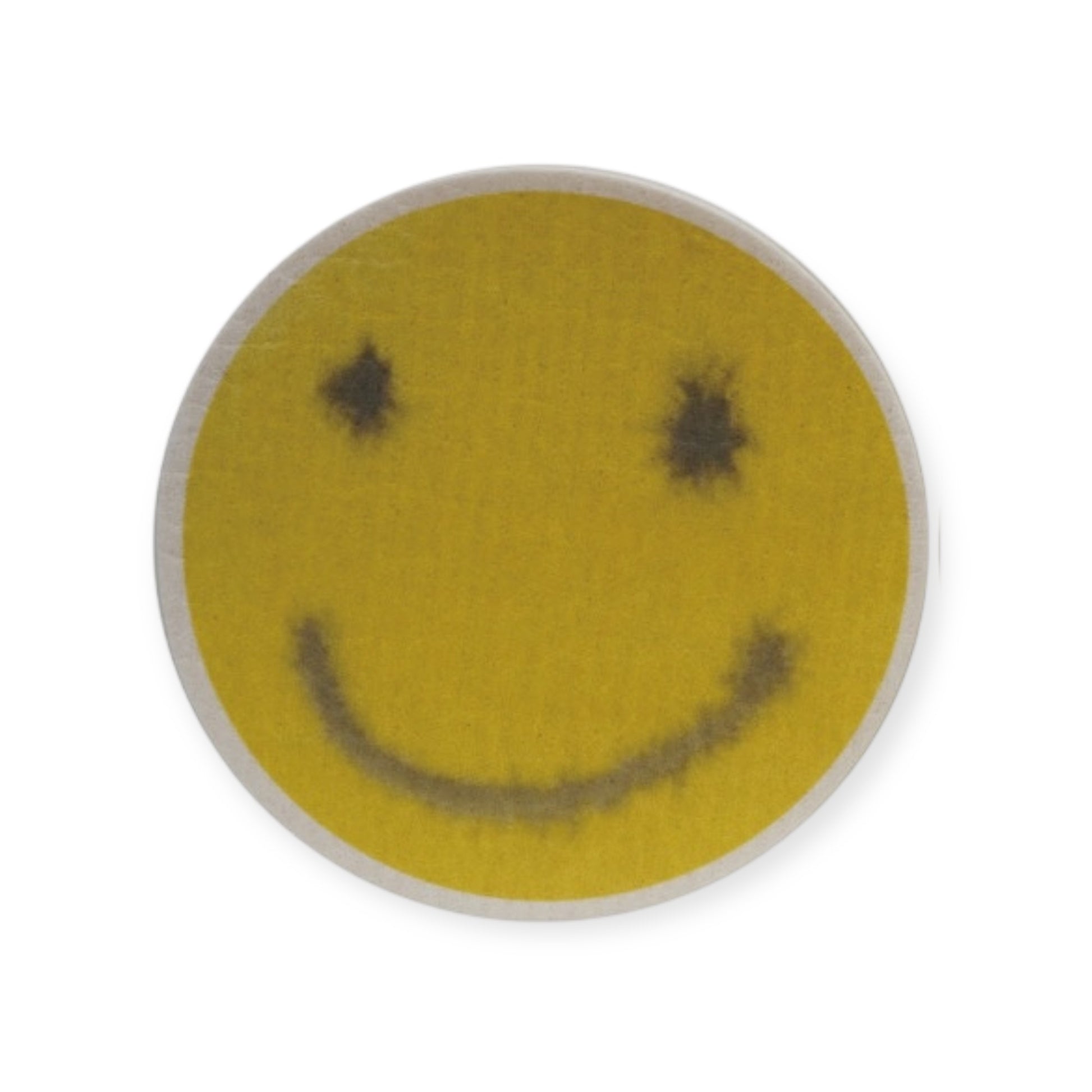 sponge cloth - cellulose - smiley face by creative co-op