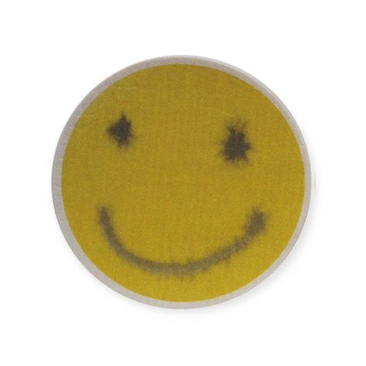 sponge cloth - cellulose - smiley face by creative co-op