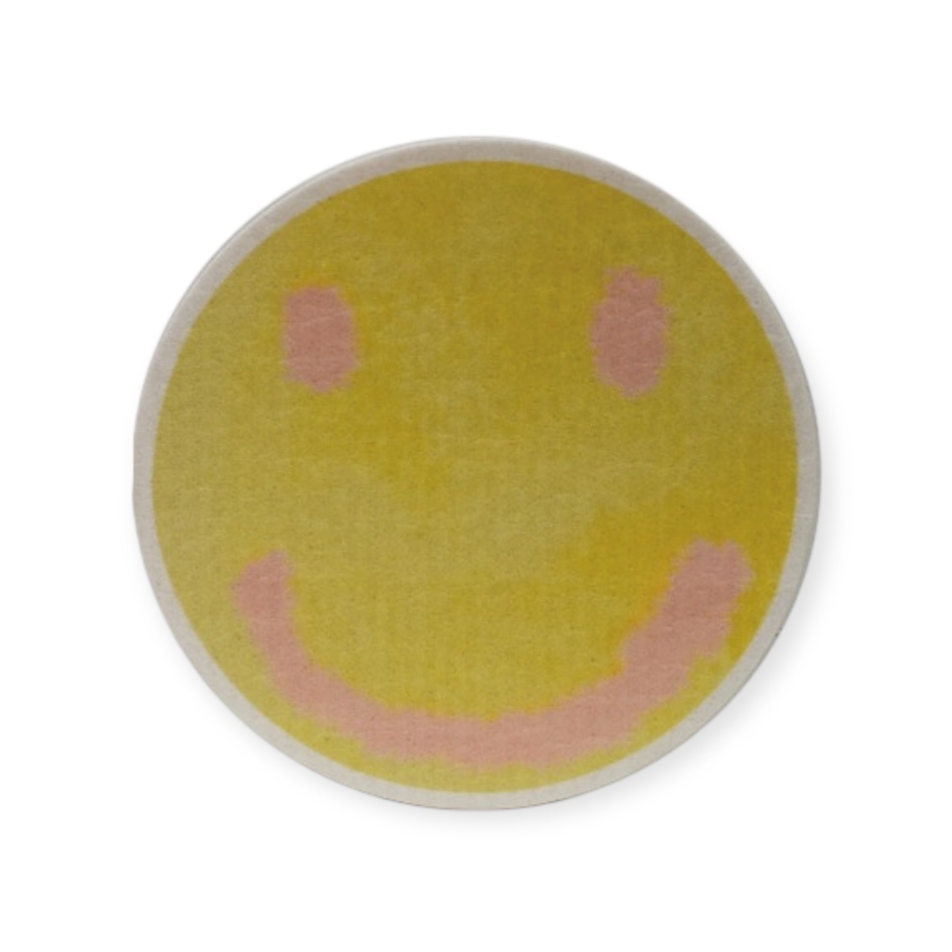 sponge cloth - cellulose - smiley face by creative co-op