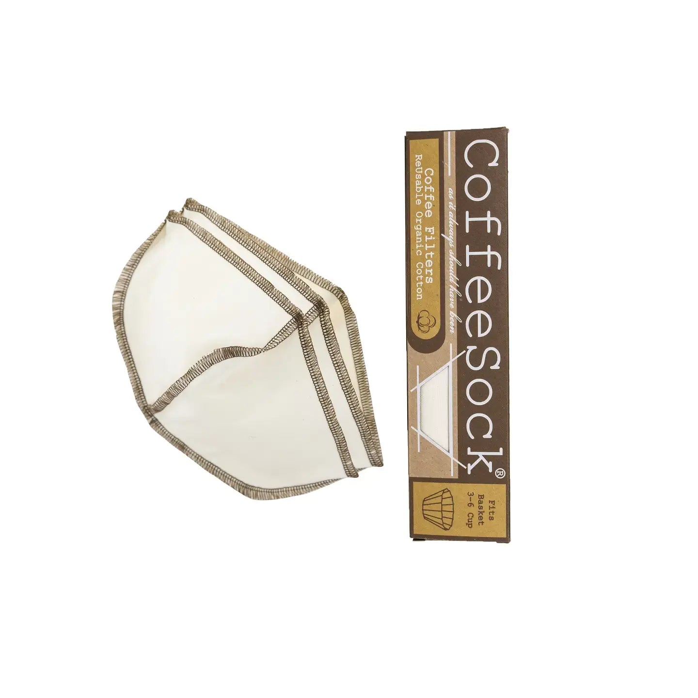 coffee filter - reusable organic by coffeesock