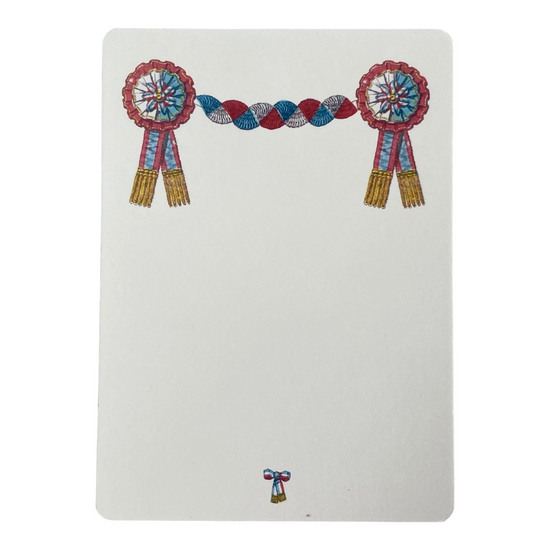 notecards - box set of 8 - ribbon medallions by parcel