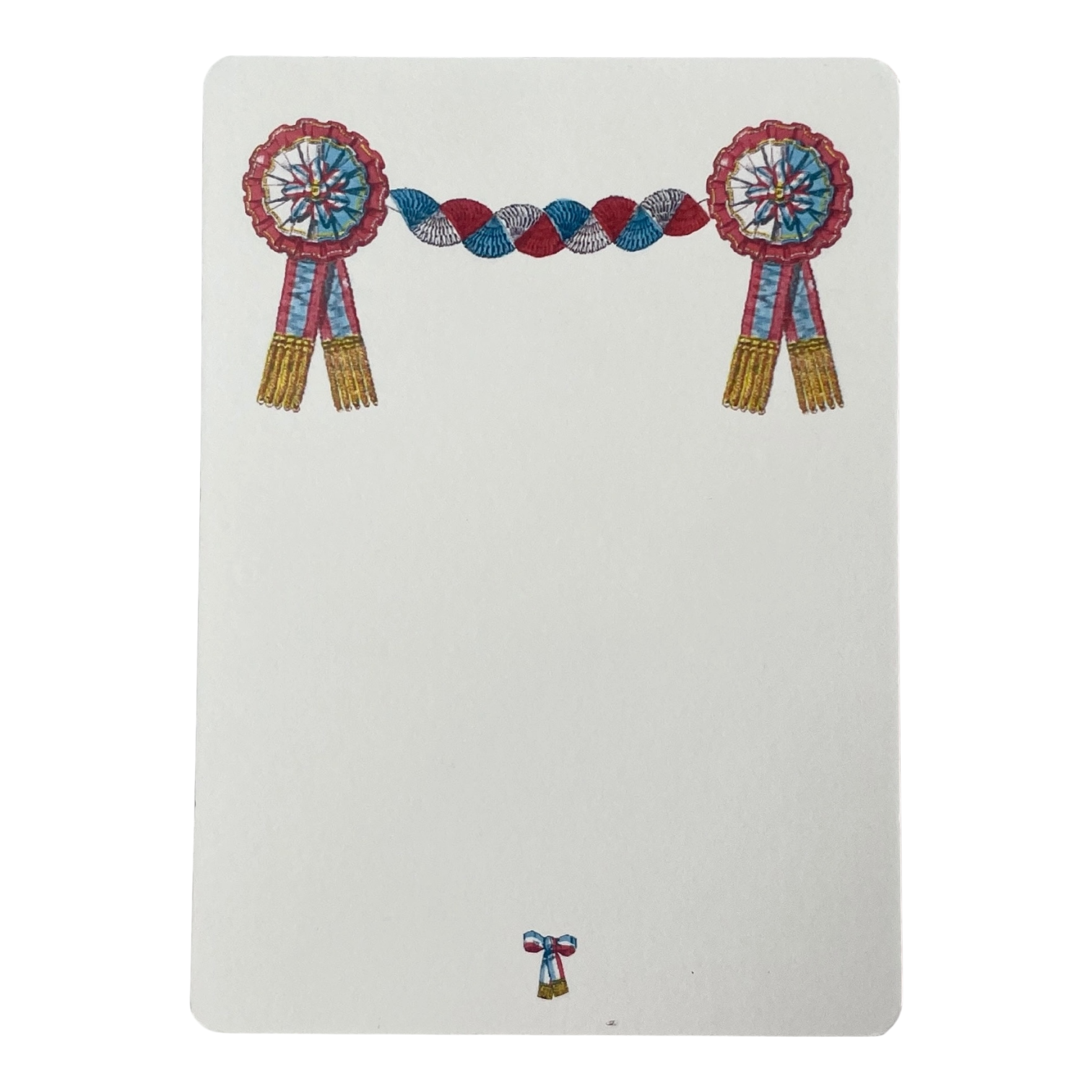 notecards - box set of 8 - ribbon medallions by parcel