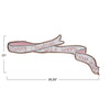 wall décor - wood ribbon - "merry christmas and a happy new year" by creative co-op