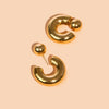 earrings - jacket hoops by peter and june
