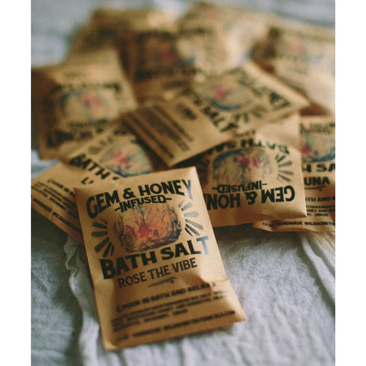 bath salt - soak/body scrub - gem & honey infused by wild yonder studio