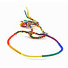 friendship bracelet - silk rainbow by lucia's imports