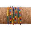 friendship bracelet - silk rainbow by lucia's imports