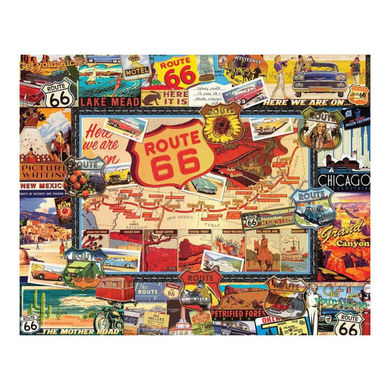 puzzle - 1000-piece - route 66 by white mountain puzzles
