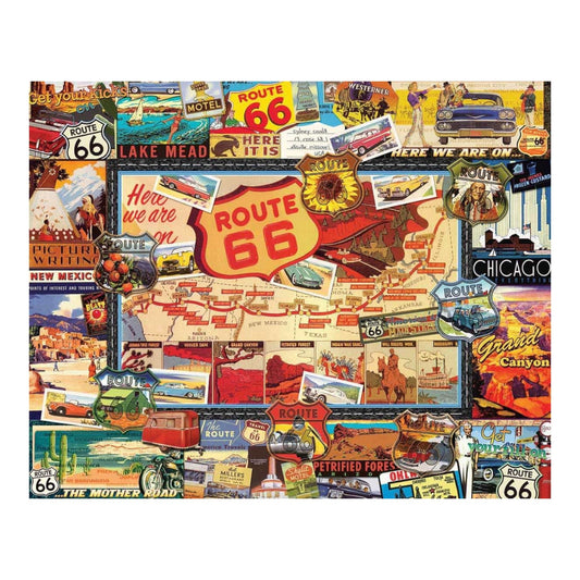 puzzle - 1000-piece - route 66 by white mountain puzzles