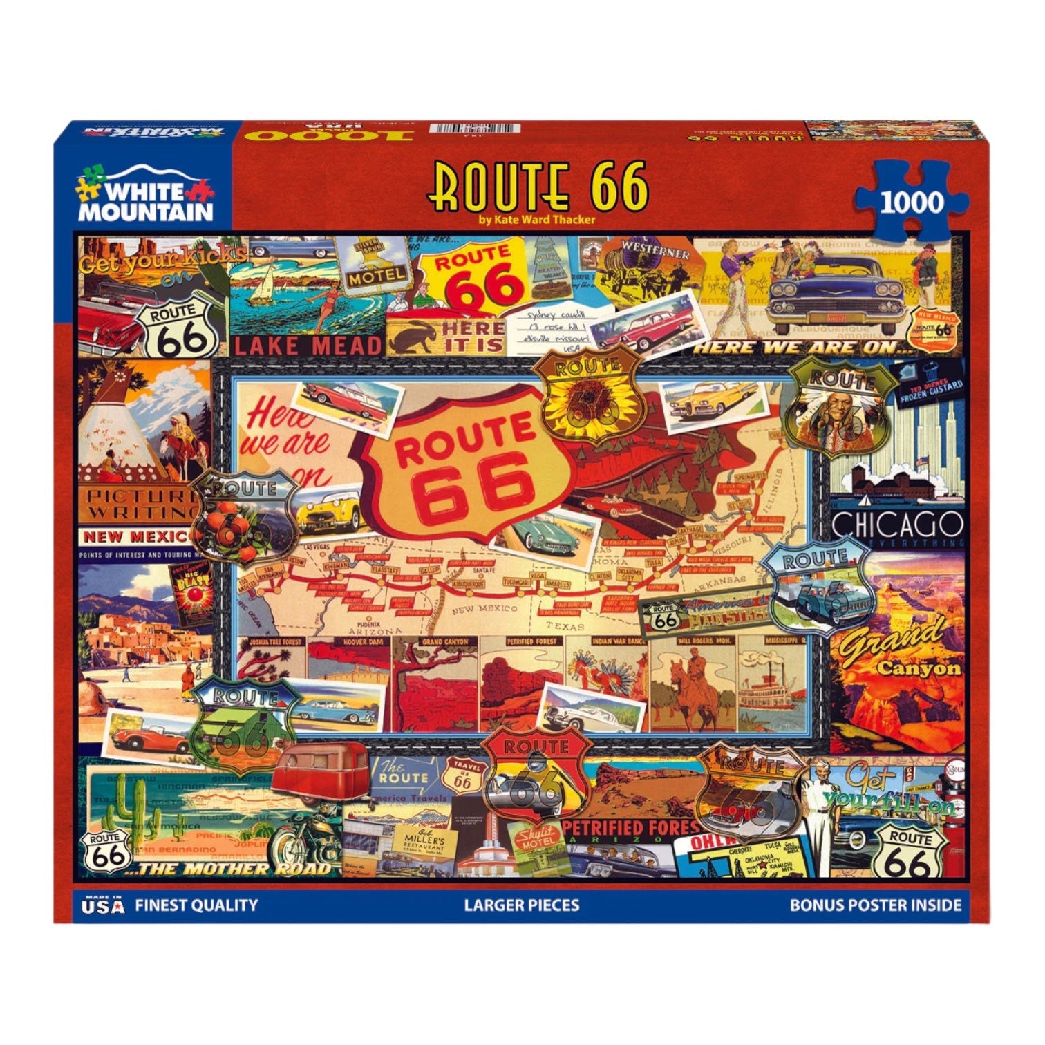 puzzle - 1000-piece - route 66 by white mountain puzzles