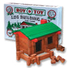 toy - log building set - 1930's original camp by roy toy
