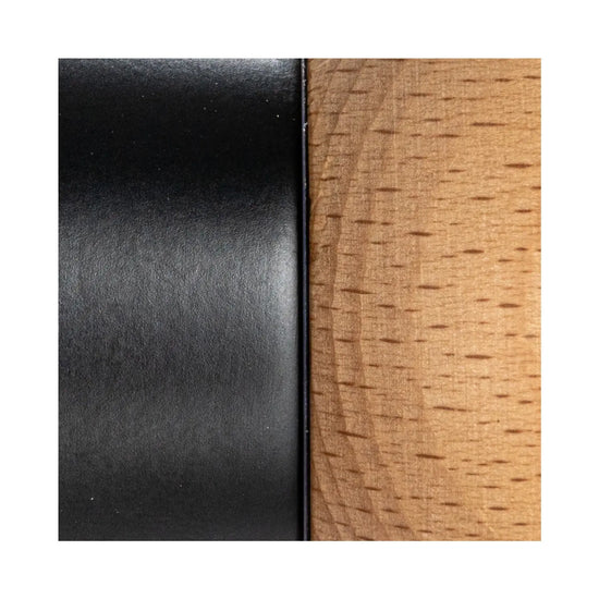 salt & pepper mill - large - two-tone rubberwood - ball top by creative co-op