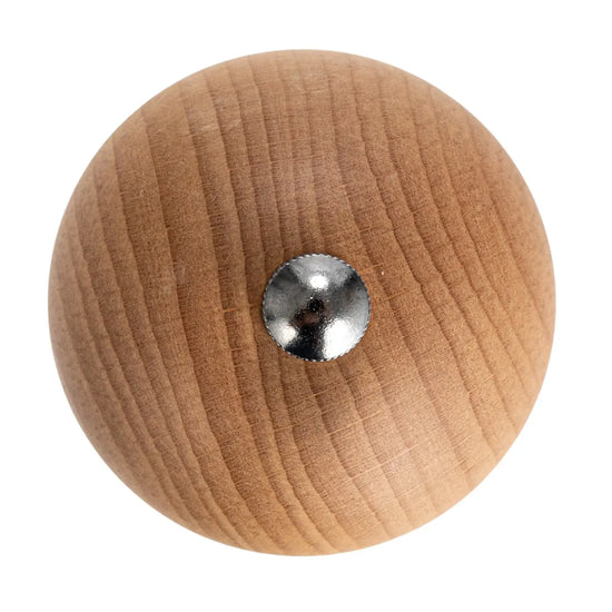 salt & pepper mill - large - two-tone rubberwood - ball top by creative co-op
