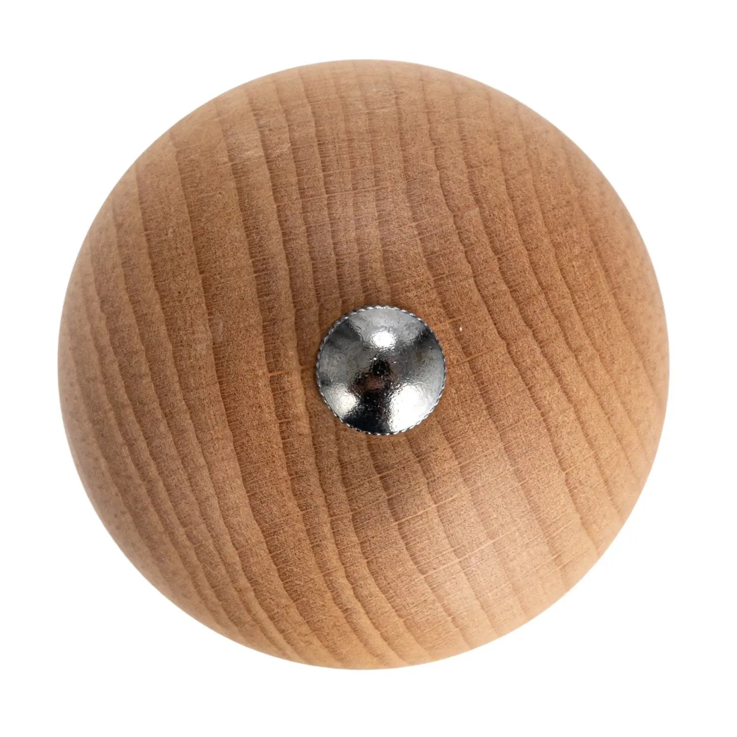 salt & pepper mill - large - two-tone rubberwood - ball top by creative co-op