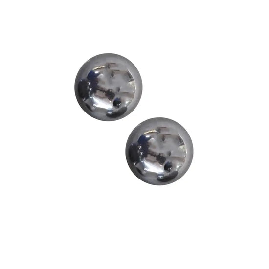 earrings - jackets - glimmer - hematite - platinum-plate by peter and june