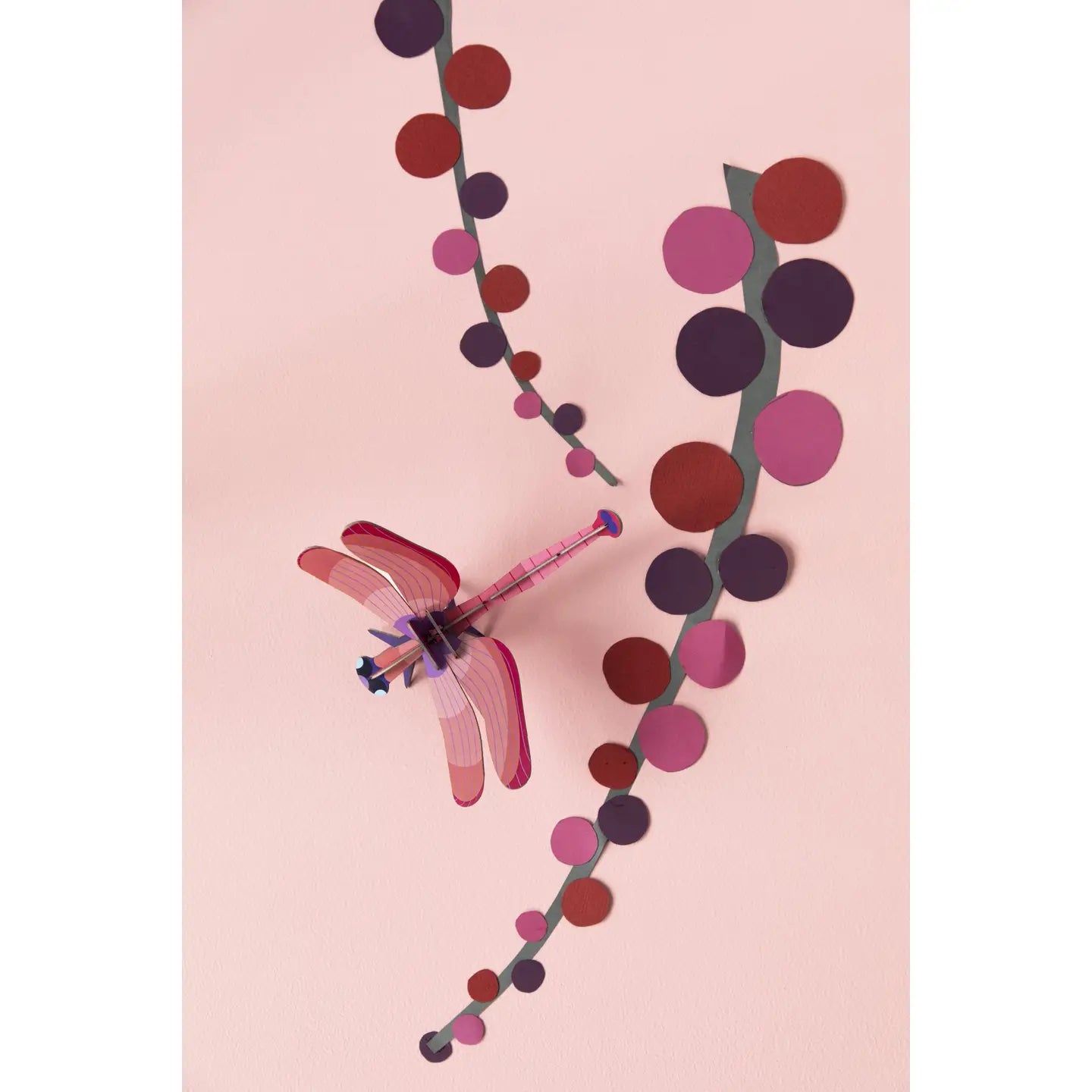3d insect puzzle - small dragonfly - ruby by studio roof