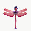 3d insect puzzle - small dragonfly - ruby by studio roof