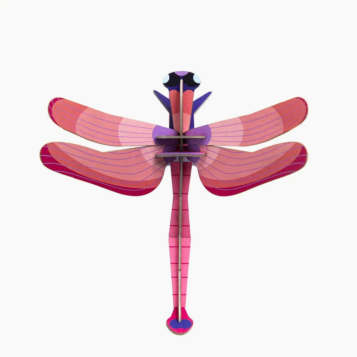 3d insect puzzle - small dragonfly - ruby by studio roof