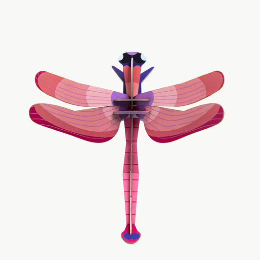3d insect puzzle - small dragonfly - ruby by studio roof