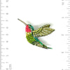 brooch pin - ruby throated hummingbird by trovelore