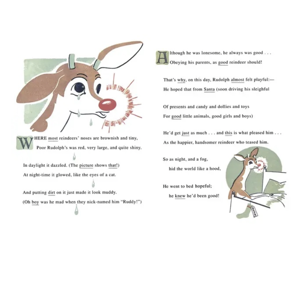 book - rudolph the red-nosed reindeer by applewood books