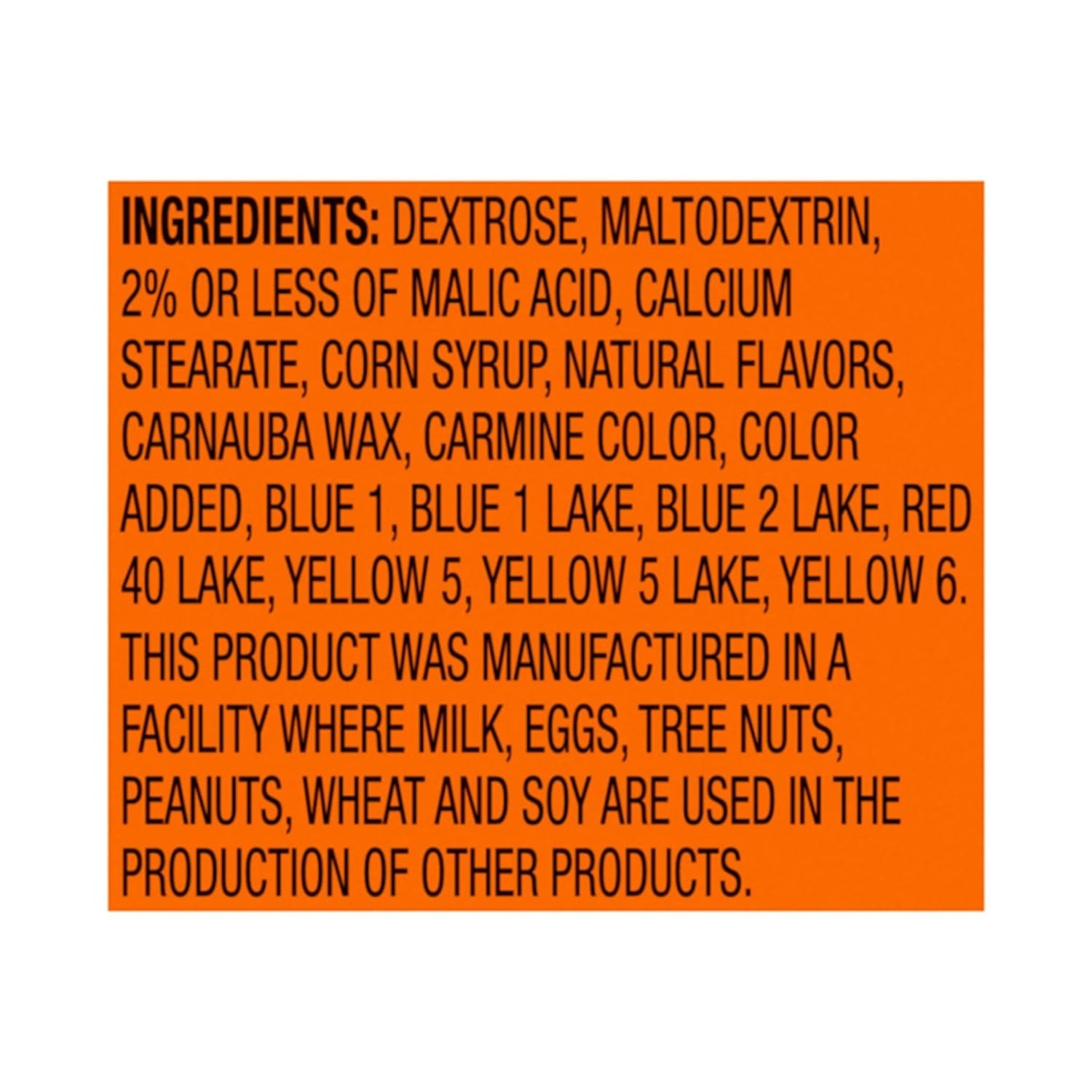 candy - fruit runts by redstone foods inc