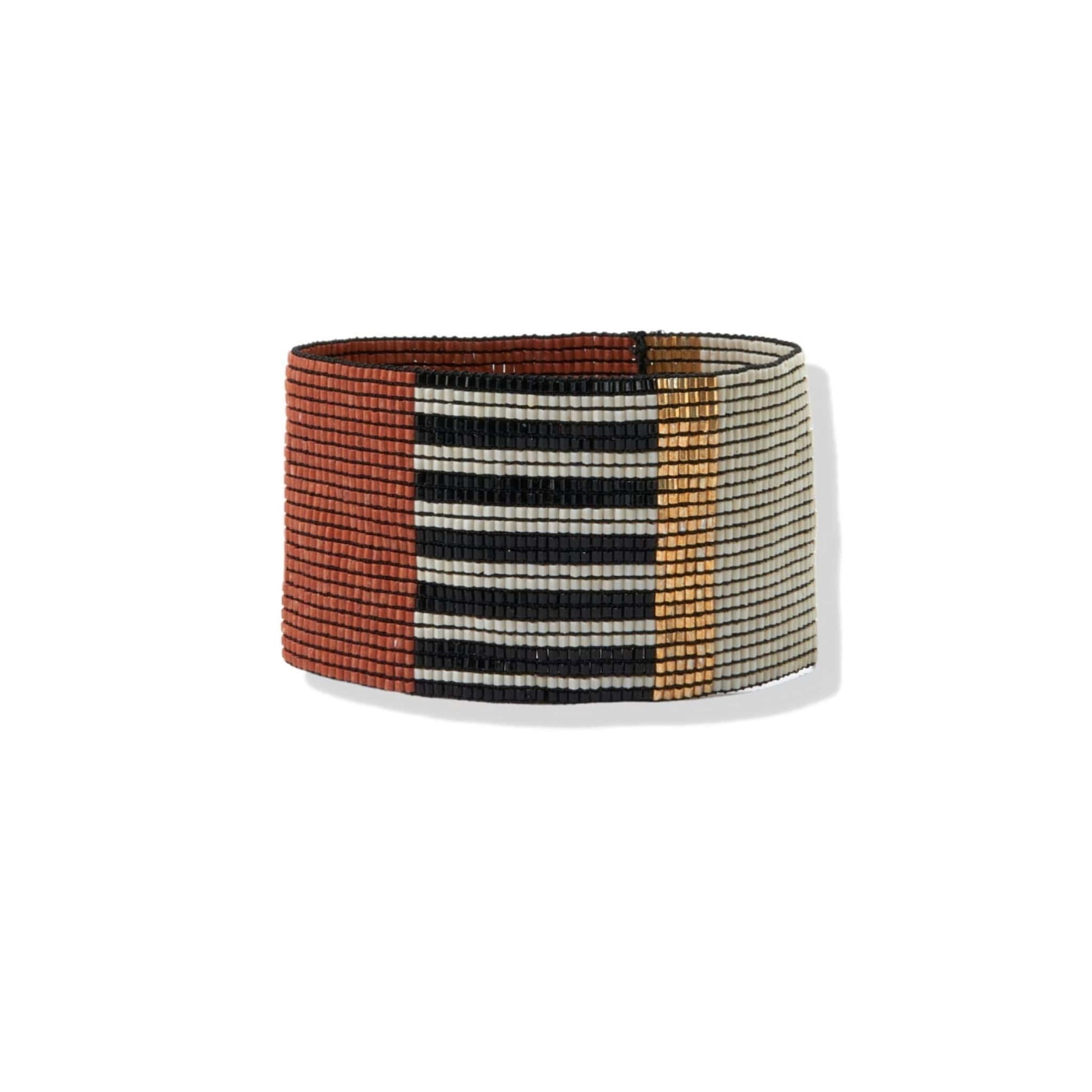 stretch bracelet - striped color block by ink + alloy