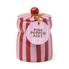 Candle | Cabana Stripe | Red/Pink - Pink Peppermint