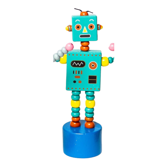 Toy – Push Puppet – Retro Robots