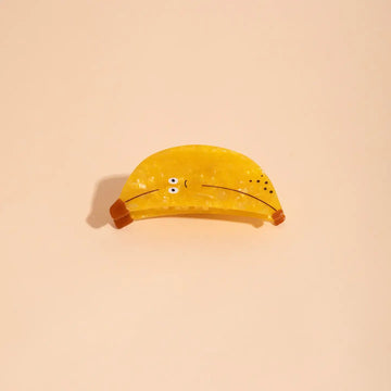 hair claw - cellulose - banana by carolyn suzuki