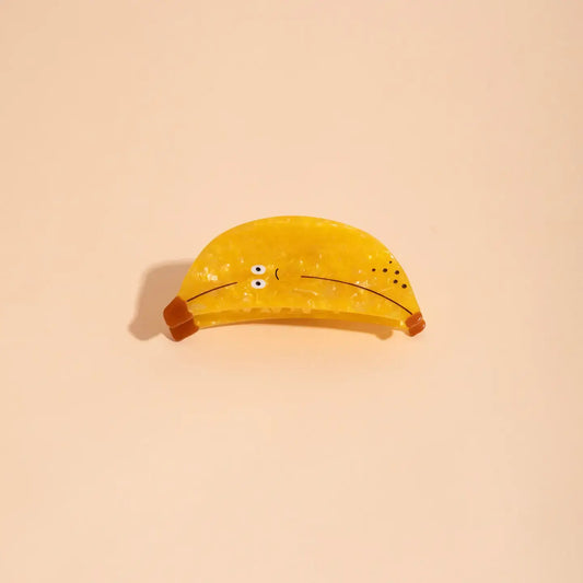 hair claw - cellulose - banana by carolyn suzuki