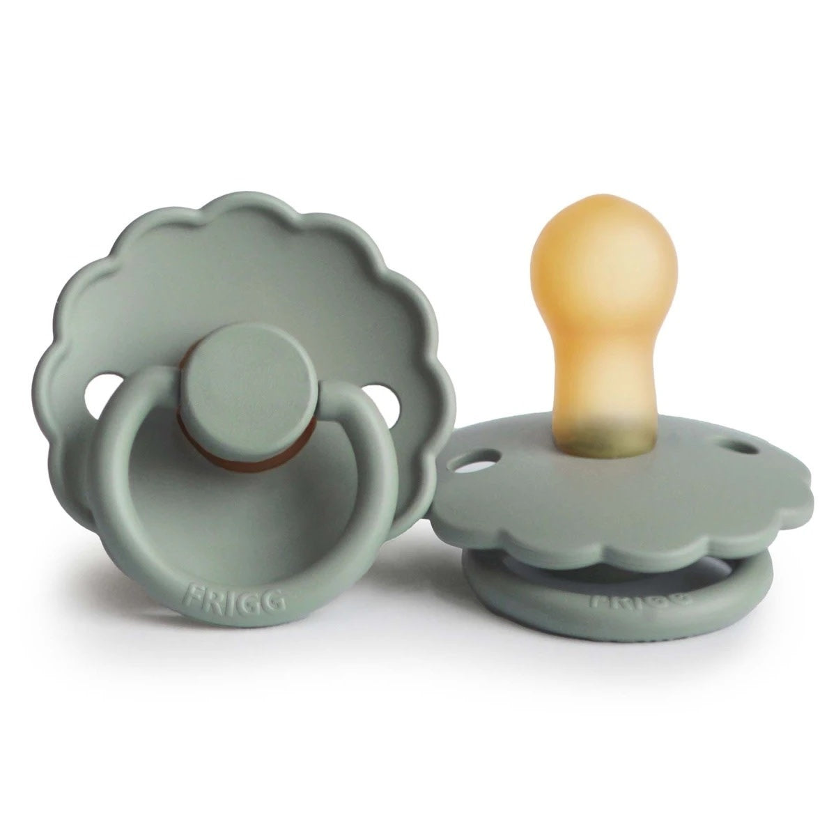pacifier - brown rubber tip - assorted colors by mushie & co