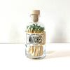 matchstick jar - vintage apothecary by made market co