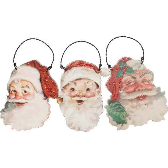 ornament - retro santa (3 styles) by primitives by kathy