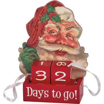 advent block countdown - santa "days to go" by primitives by kathy