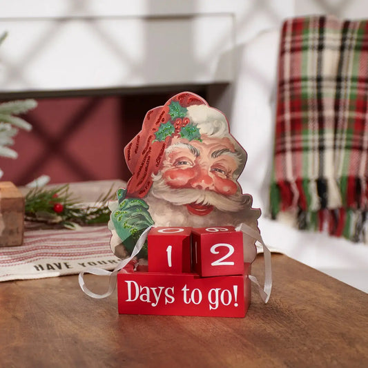 advent block countdown - santa "days to go" by primitives by kathy