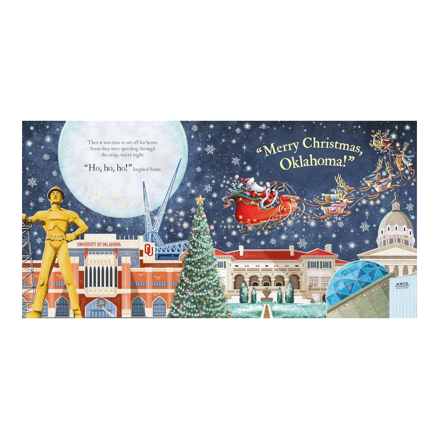 book - santa is coming to oklahoma by sourcebooks
