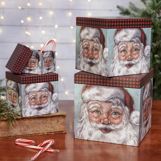 box - stacking santa (4 sizes) by primitives by kathy