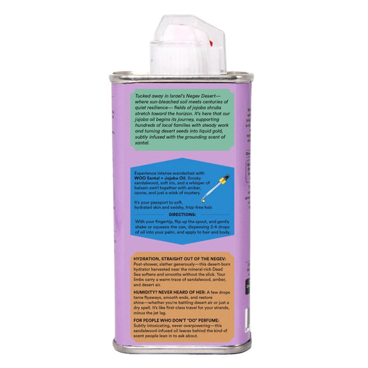 body oil - santal jojoba by woo world of oils