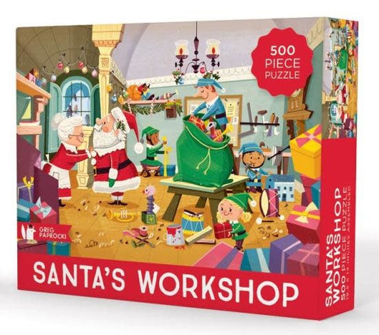 puzzle - 500-piece - santa's workshop by gibbs smith